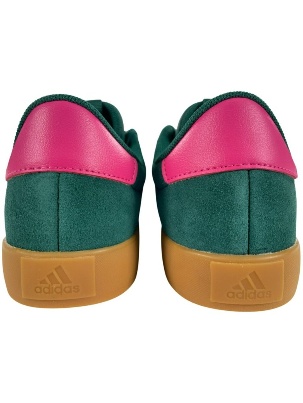 Adidas VL Court 3.0 Sportswear Sneakers Green Suede W/Pink Trim Women's Sz 8 NEW - Picture 6 of 12